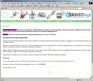 Seriously Twisted Jewellery Website